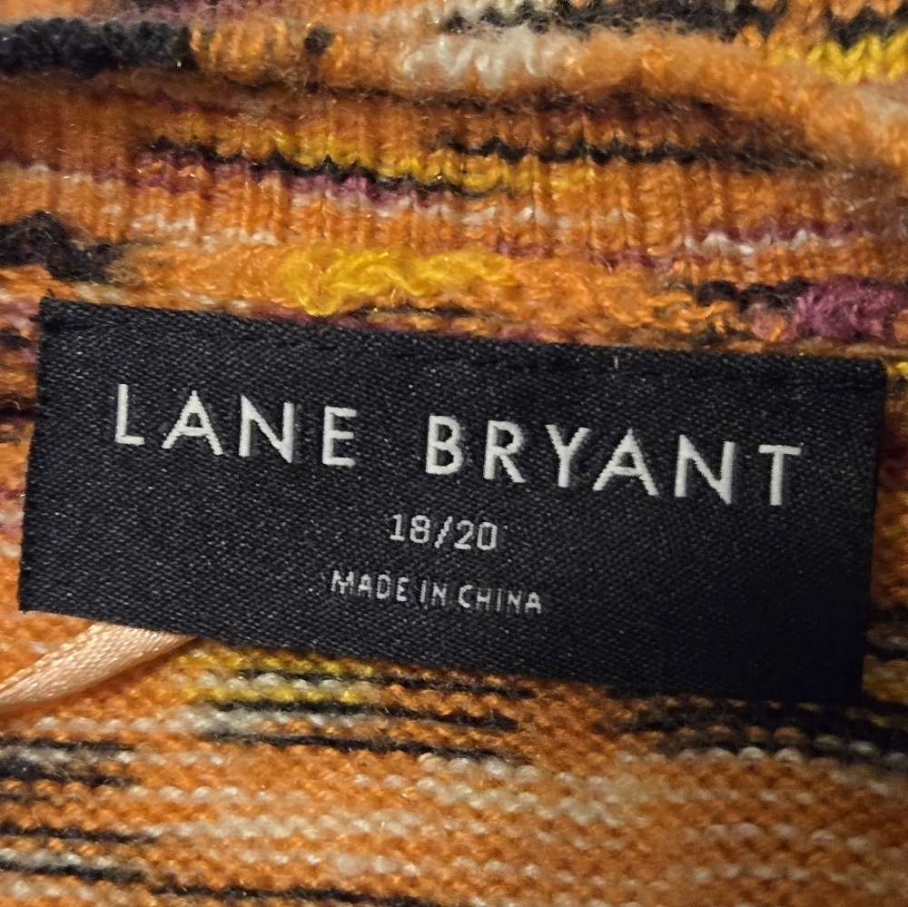 Lane Bryant Cardigan In Orange Size 18/20 Some Pilling On Bottom - Picture 5 of 9